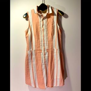 Mini shirtdress cotton blend